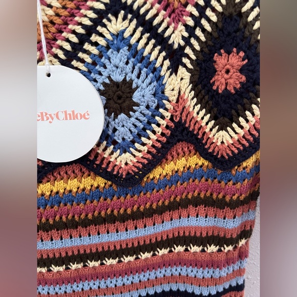 SEE BY CHLOÉ Crocheted Cotton Mini Dress Size Medium New - Picture 11 of 11